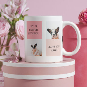 Mug Collage photos de chiens   Le chien est mes valent