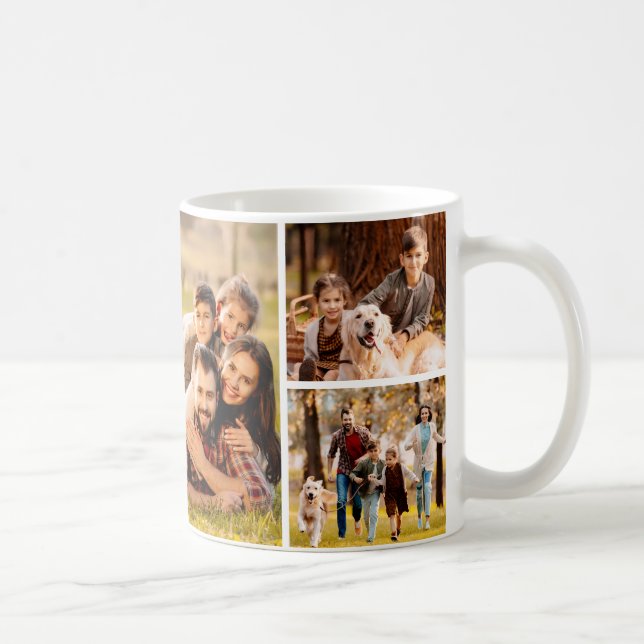 Mug Collage simple de 6 photos (Droite)