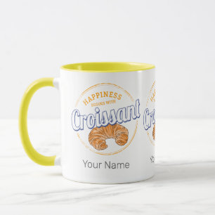 Mug Collation Croissant Vintage France Rétro Petit Déj