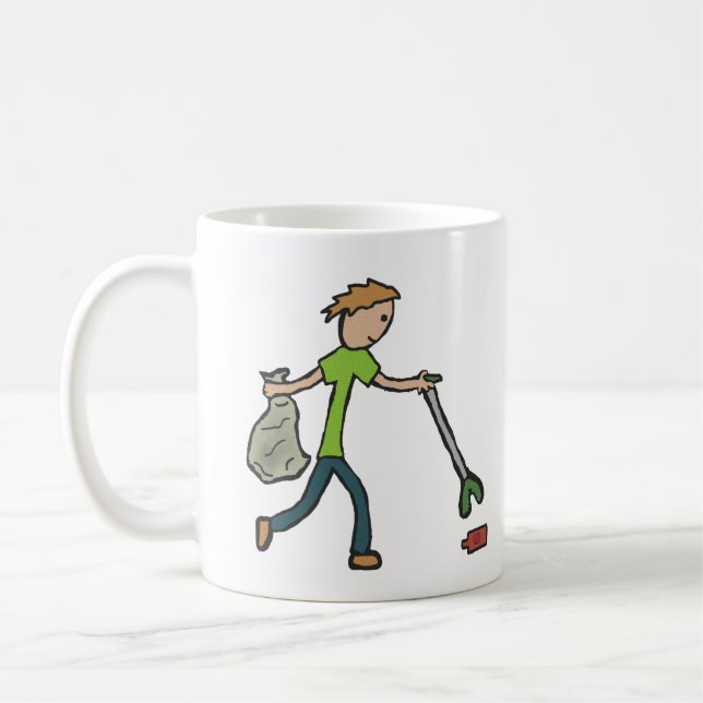 Mug Collecte de journaux et de dossiers (Gauche)