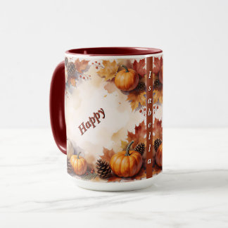 Mug Collection Automne Moderne Dorée de Thanksgiving
