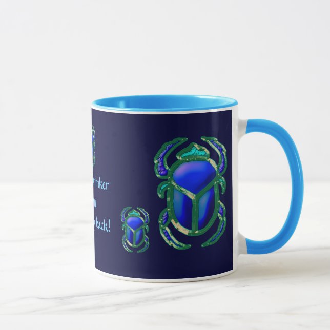 Mug Collection de BEETTES SCARABES ÉGYPTIENNES (Droite)