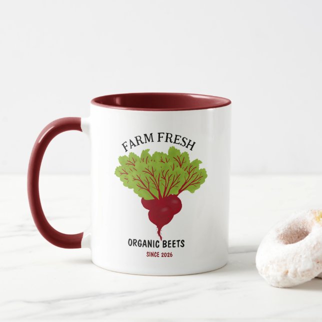 Mug Collection de betteraves fraîches (Avec donut)