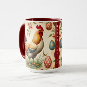 Mug Collection de Pâques de Vacances Vintages tendance