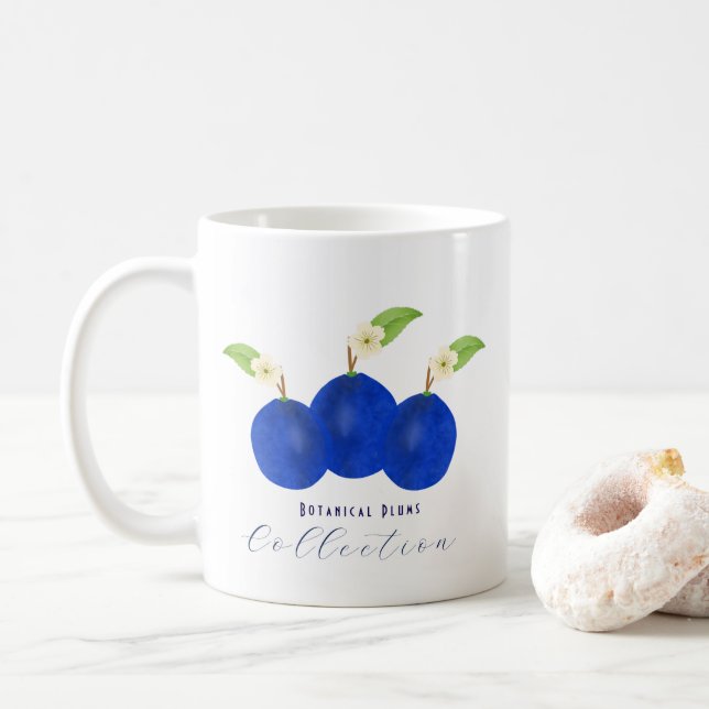 Mug Collection de prunes botaniques (Avec donut)
