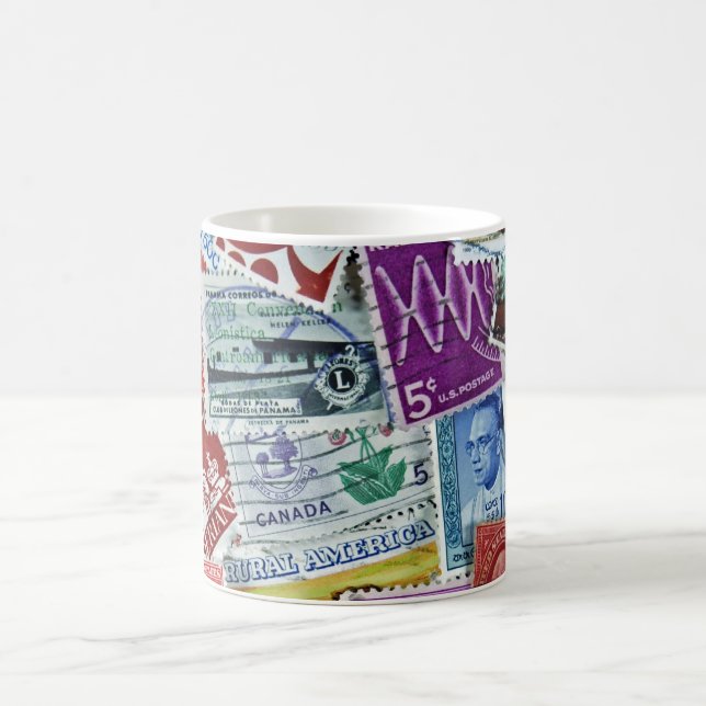 Mug Collection de timbres (Centre)