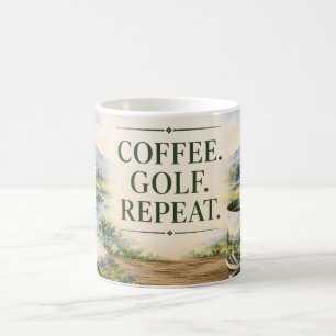 Mug Collection Golf Ameublement Décor Aquarelle Prem