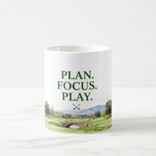 Mug Collection Golf Ameublement Décor Aquarelle Prem