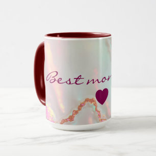 Mug Collection Luxe Moderne Rose Pâle Menthe Douce Or