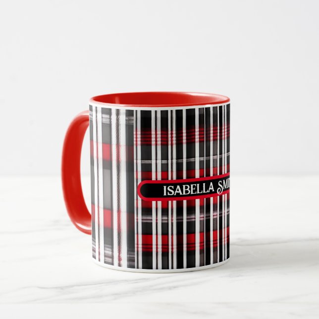 Mug Collection moderne en noir rouge noir noir (Devant gauche)