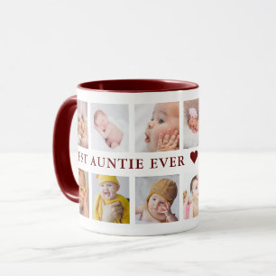 Mug Collection photo moderne 12 Maroon Meilleure jeune