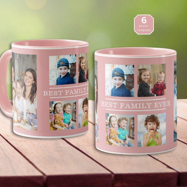 Mug Collection photo moderne de la meilleure famille E (Créateur téléchargé)