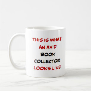 Mug collectionneur de livres, avide
