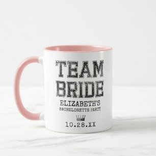 Mug Collegiate Team Bride Bachelorette Party