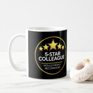 Mug Collègue Cinq Étoiles, Cadeau De Camarade, Examen