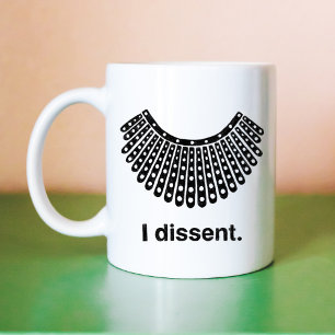 Mug Collet RBG Je suis en désaccord Ruth Bader Ginsbur