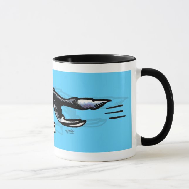 Mug Collie frontalier en action (Droite)