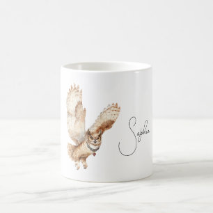 Mug Collier Coeur de Hibou Crème