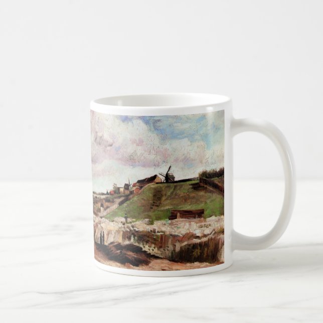 Mug Colline de Montmartre avec carrière par Vincent va (Droite)