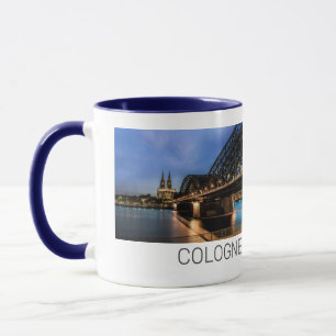 Mug Cologne Cityscape Allemagne Dom Souvenir de nuit