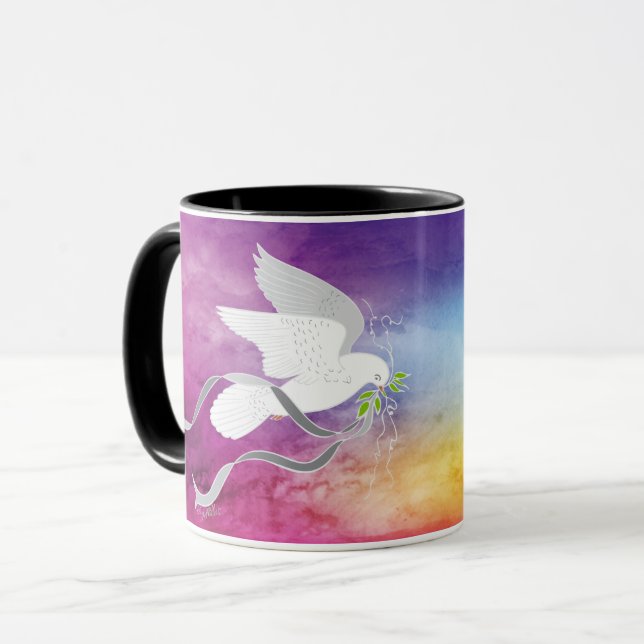 Mug Colombe blanche (Devant gauche)