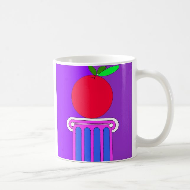 Mug colonne avec la pomme (Droite)