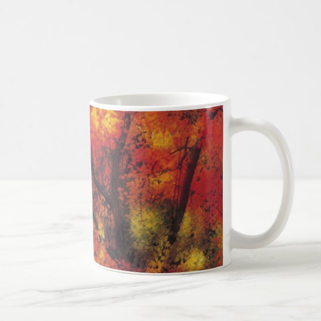 Mug Colonnes d'automne Feuille (Droite)