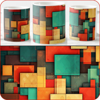 MUG - Color-Blocks in Many Colors (Front)