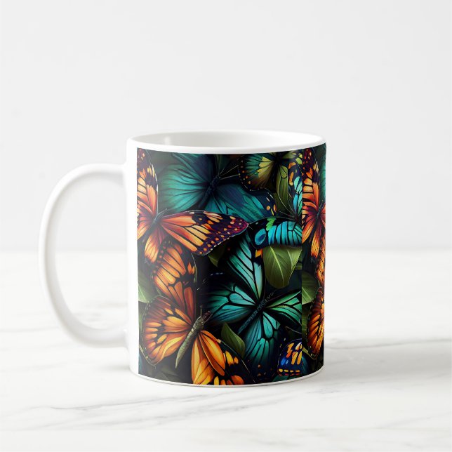 Mug Color Burst – Butterflies in Motion (Gauche)
