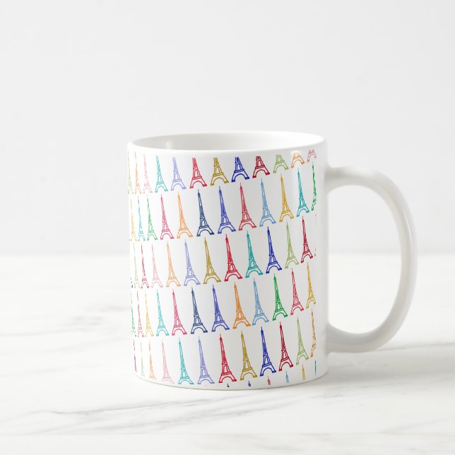 Mug color eiffel towertern pattern (Droite)