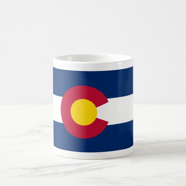 Mug Colorado : le drapeau du centième État américain (Centre)