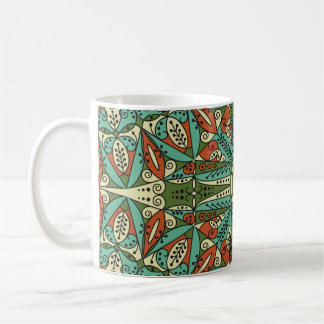 Mug Coloré Arabesque ethnique : Ornement Vintage