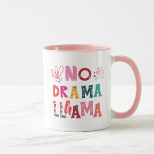 Mug Coloré aucun lama de drame