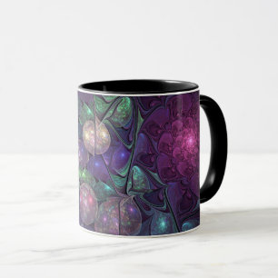 Mug Coloré brillant Art Abstrait Fractal moderne