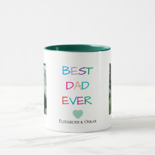 Mug Coloré "Meilleur Papa Jamais" - Cadeau Amusant & C