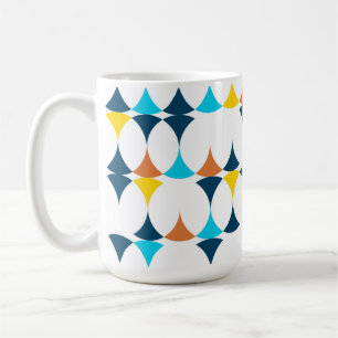 Mug Coloré, moderne, cool, formes géométriques tendanc