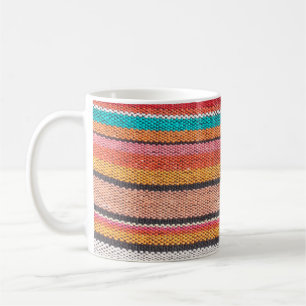 Mug Colorée mexicaine, style péruvien surface de tapis