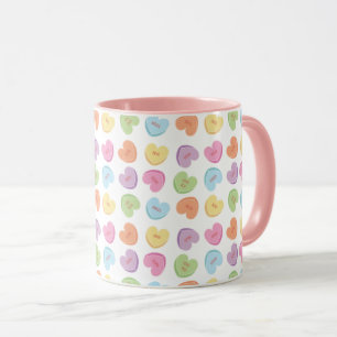 Mug Colorée Valentine Candy Hearts Dessous de verre e