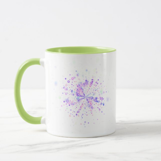 Mug Colorful Abstract Neon Splash (Gauche)