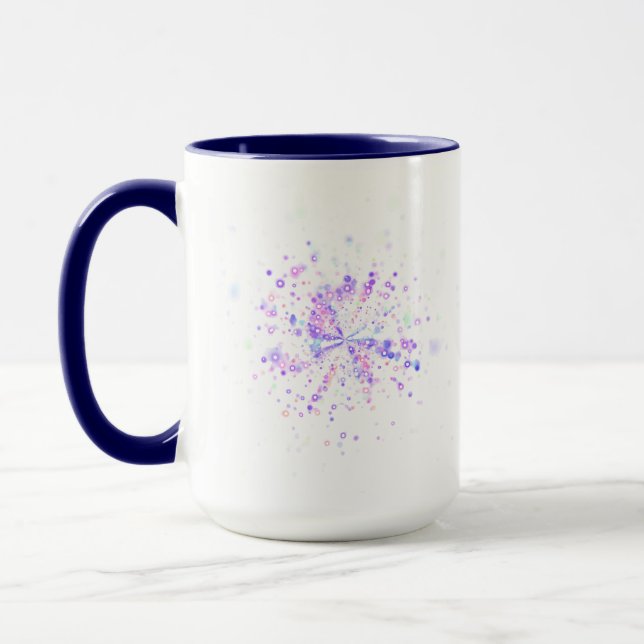 Mug Colorful Abstract Neon Splash (Gauche)
