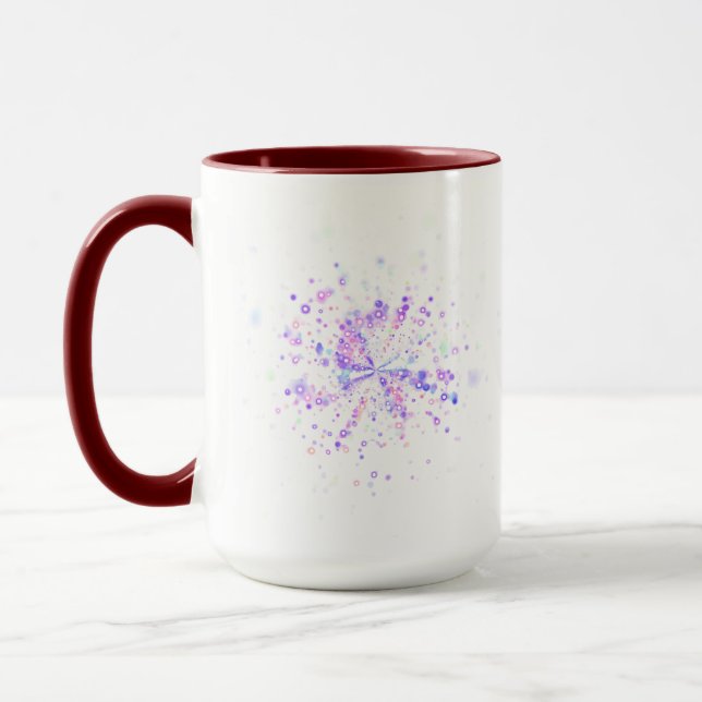 Mug Colorful Abstract Neon Splash (Gauche)