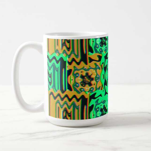 Mug Colorful Bauhaus Geometric Pattern  (Gauche)