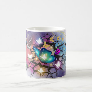 Mug Colorful Butterfly Art with Vibrant Wing nature