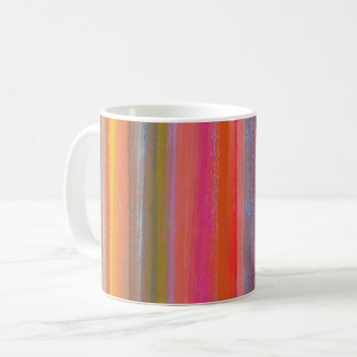 Mug Colorful Charcoal Boho Stripes