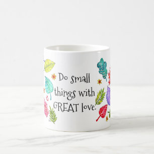 Mug Colorful faire des petites choses avec grand amour