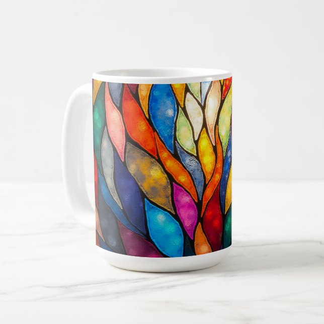 Mug Colorful flames. (Devant gauche)