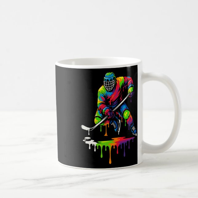 Mug Colorful Hockey Ice Cream Drip Player  (Droite)