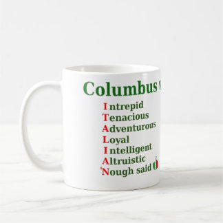 Mug Columbus Était une mule italienne