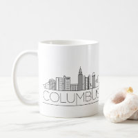 Columbus, Ohio| City Stylisated City Skyline