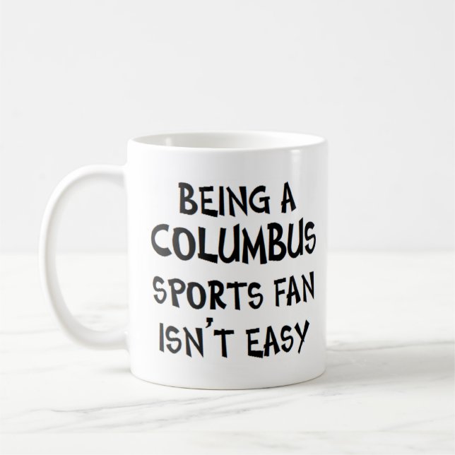 Mug columbus sports fan, being (Gauche)